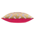 Multicoloured - Side - Paoletti Henley Jacquard Velvet Cushion Cover