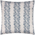 Navy - Back - Paoletti Kalindi Stripe Outdoor Cushion Cover