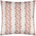 Terracotta - Back - Paoletti Kalindi Stripe Outdoor Cushion Cover