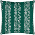 Teal - Front - Paoletti Kalindi Stripe Outdoor Cushion Cover