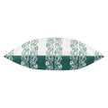 Teal - Side - Paoletti Kalindi Stripe Outdoor Cushion Cover