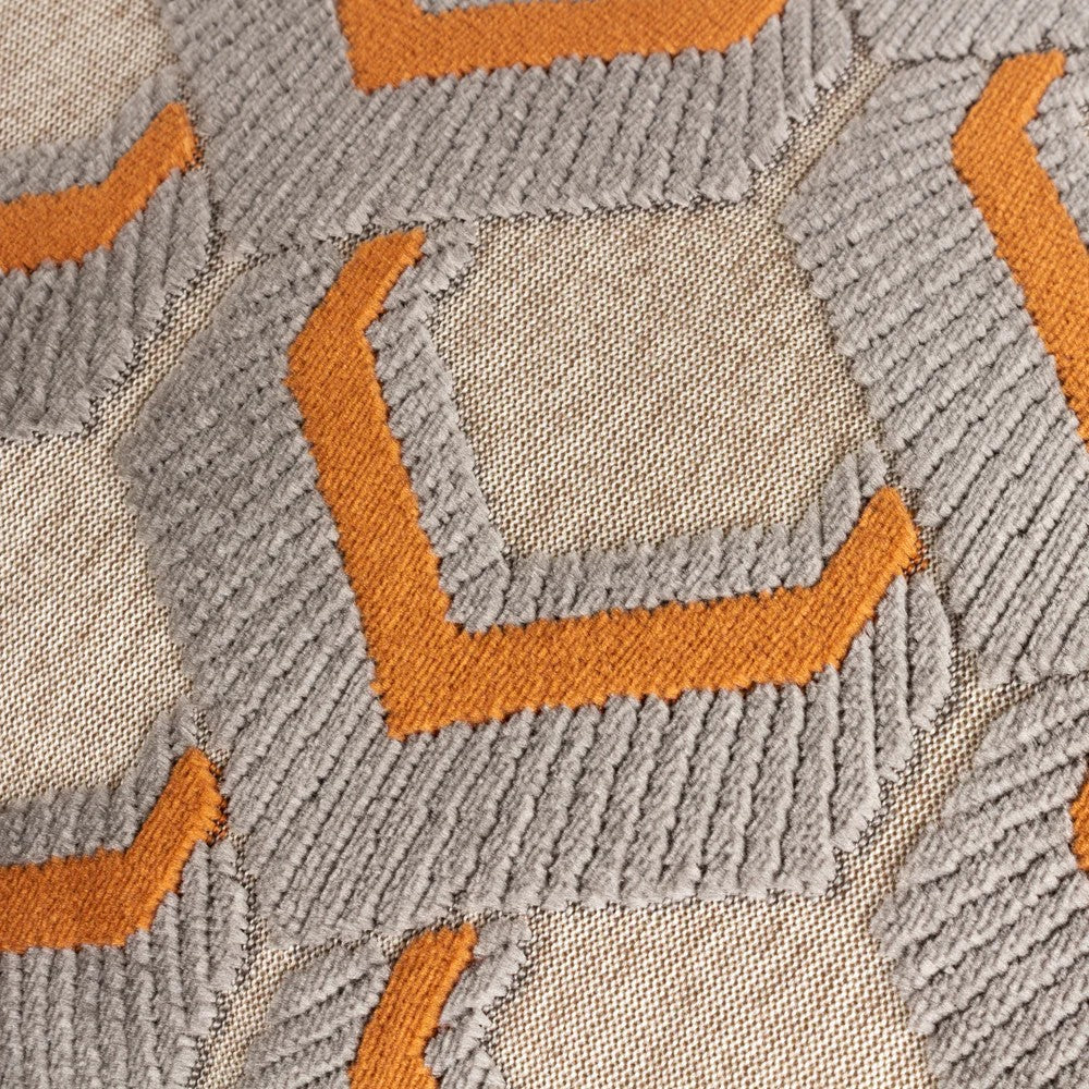 Ginger-Grey - Lifestyle - Paoletti Ledbury Jacquard Cushion Cover