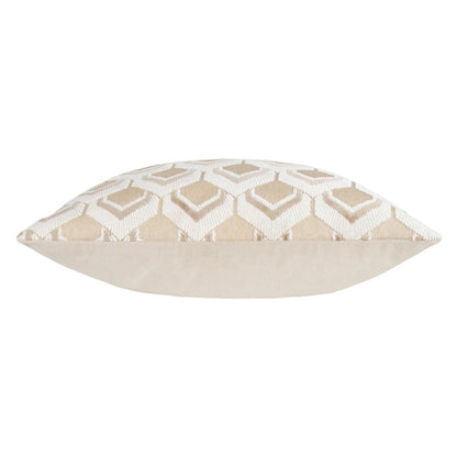 Warm Taupe - Side - Paoletti Ledbury Jacquard Cushion Cover