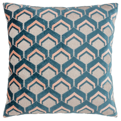 Smoke-Rose - Front - Paoletti Ledbury Jacquard Cushion Cover