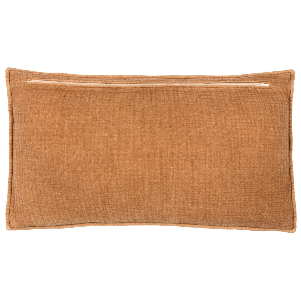 Pecan - Back - Yard Ribble Acid Wash Cushion Cover