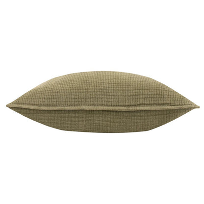 Khaki - Side - Yard Ribble Acid Wash Cushion Cover