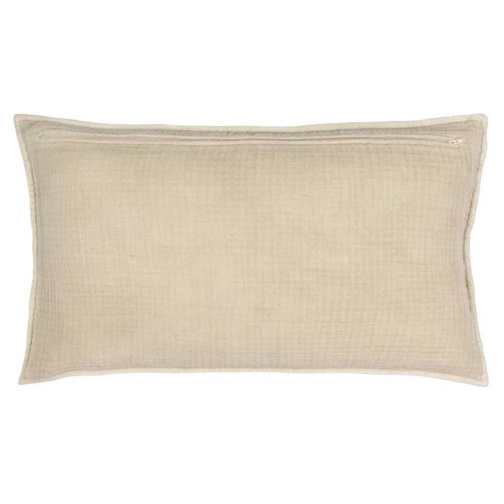 Natural - Back - Yard Ribble Acid Wash Cushion Cover