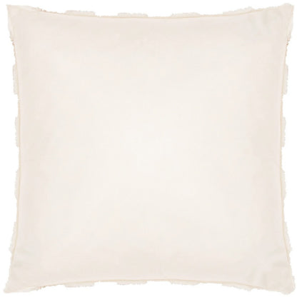 Dreamy Cream - Back - Heya Home Check It Fleece Cushion Cover