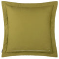 Moss - Back - Paoletti Palmeria Velvet Quilted Cushion Cover