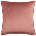 Plaster Pink - Back - Hoem Lanzo Piped Velvet Cut Cushion Cover