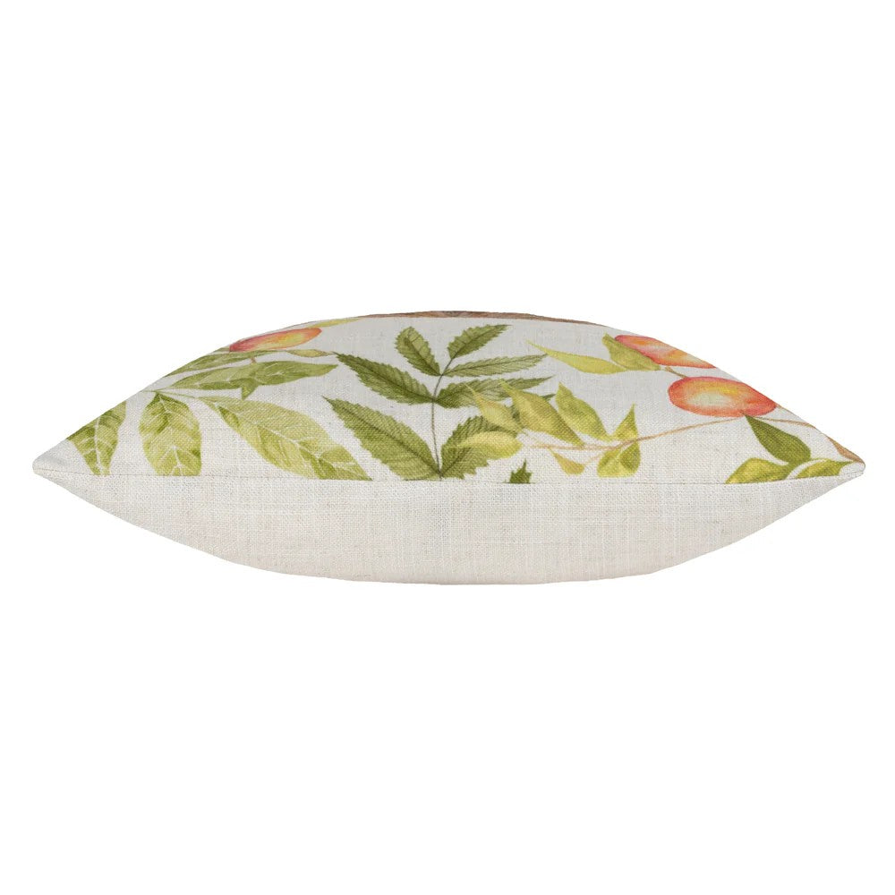 Brown-White-Green - Side - Evans Lichfield Grove Highland Cow Cushion Cover
