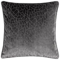 Stargazer Grey - Front - Hoem Malans Piped Velvet Cut Cushion Cover