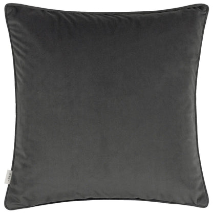 Stargazer Grey - Back - Hoem Malans Piped Velvet Cut Cushion Cover