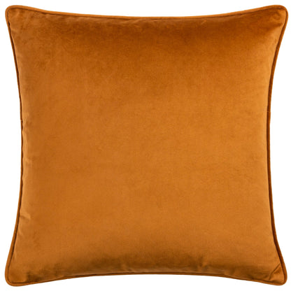 Bronze - Back - Hoem Malans Piped Velvet Cut Cushion Cover