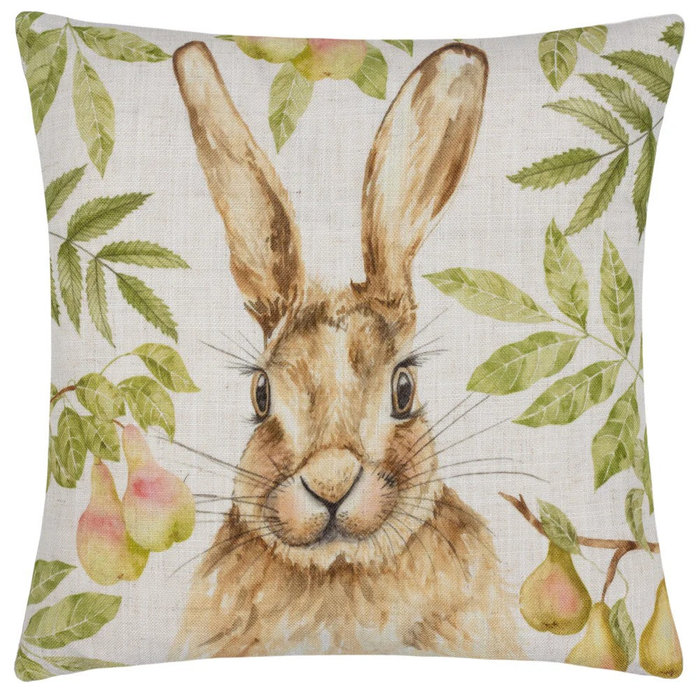 Natural - Front - Evans Lichfield Grove Hare Cushion Cover