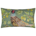 Olive - Front - Evans Lichfield Grove Pheasant Outdoor Cushion Cover