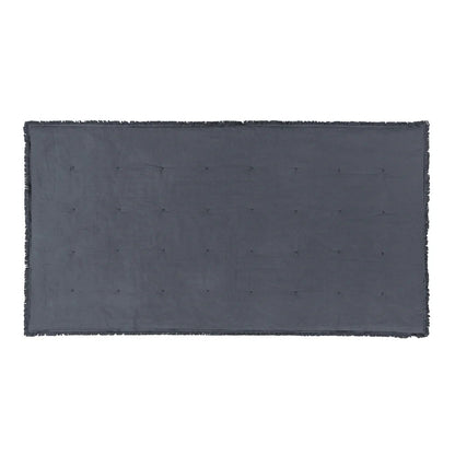 Slate - Back - Yard Jaye Fringed Velvet Bedspread
