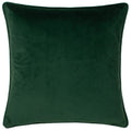 Multicoloured - Back - Wylder Wild Garden Piped Velvet Mushroom Cushion Cover