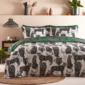 Jungle Green - Back - Furn Reversible Wildcat Duvet Cover Set