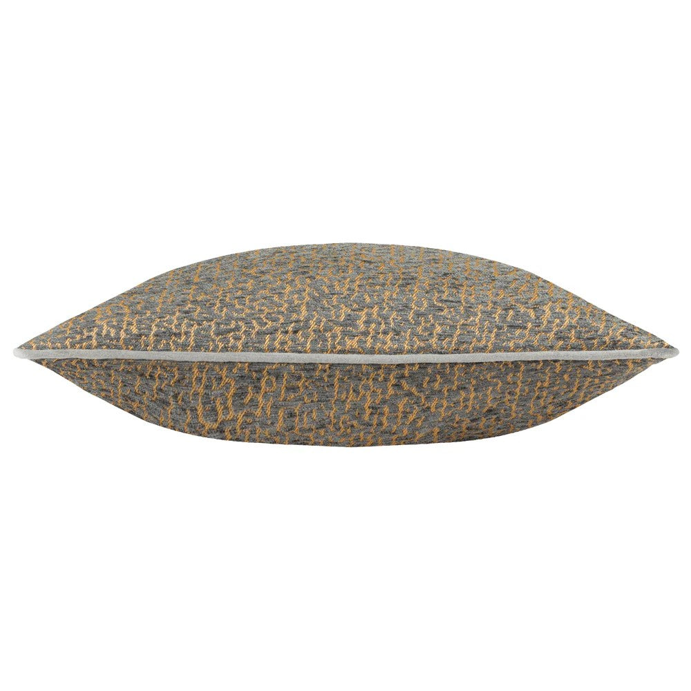 Grey - Back - Wylder Cirro Jacquard Cushion Cover