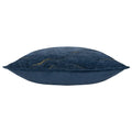 Navy - Side - Paoletti Stratus Piping Detail Jacquard Cushion Cover