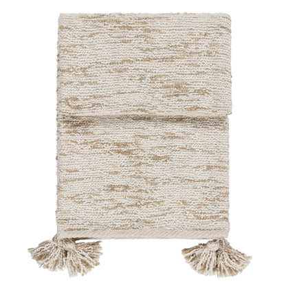 Natural - Front - Yard Heath Tassel Throw