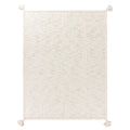 Ecru - Front - Yard Heath Tassel Throw
