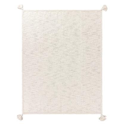 Ecru - Front - Yard Heath Tassel Throw