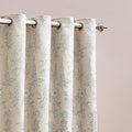 Natural - Lifestyle - Wylder Nature Sophia Jacquard Floral Eyelet Curtains