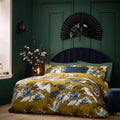 Olive - Front - Wylder Tropics Kushiro Exotic Sateen Duvet Cover Set