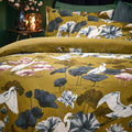 Olive - Side - Wylder Tropics Kushiro Exotic Sateen Duvet Cover Set