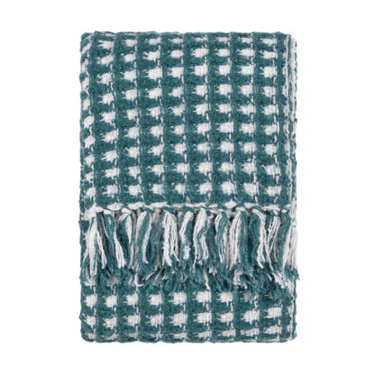 Teal - Front - Furn Toasty Waffle Throw