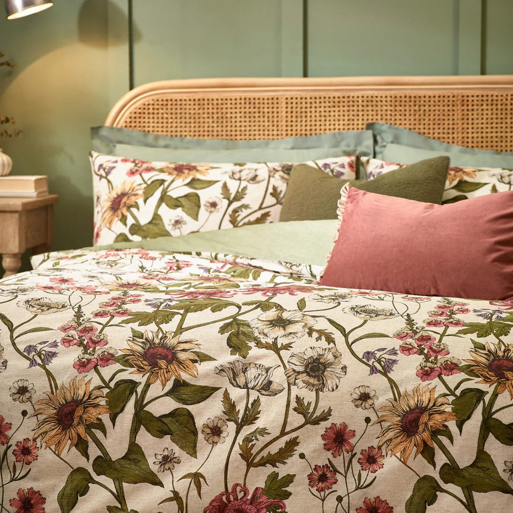 Natural - Back - Wylder Nature Wallflower Duvet Cover Set