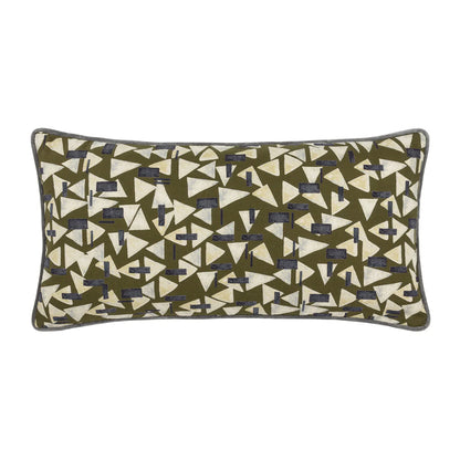Multicoloured - Front - Hoem City Piped Geometric Shape Cushion Cover