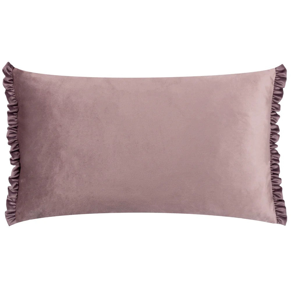 Heather-Smoke - Front - Wylder Tilly Reversible Velvet Cushion Cover