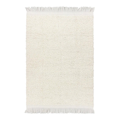 Ecru - Back - Yard Ulsmere Bouclé Fringe Throw