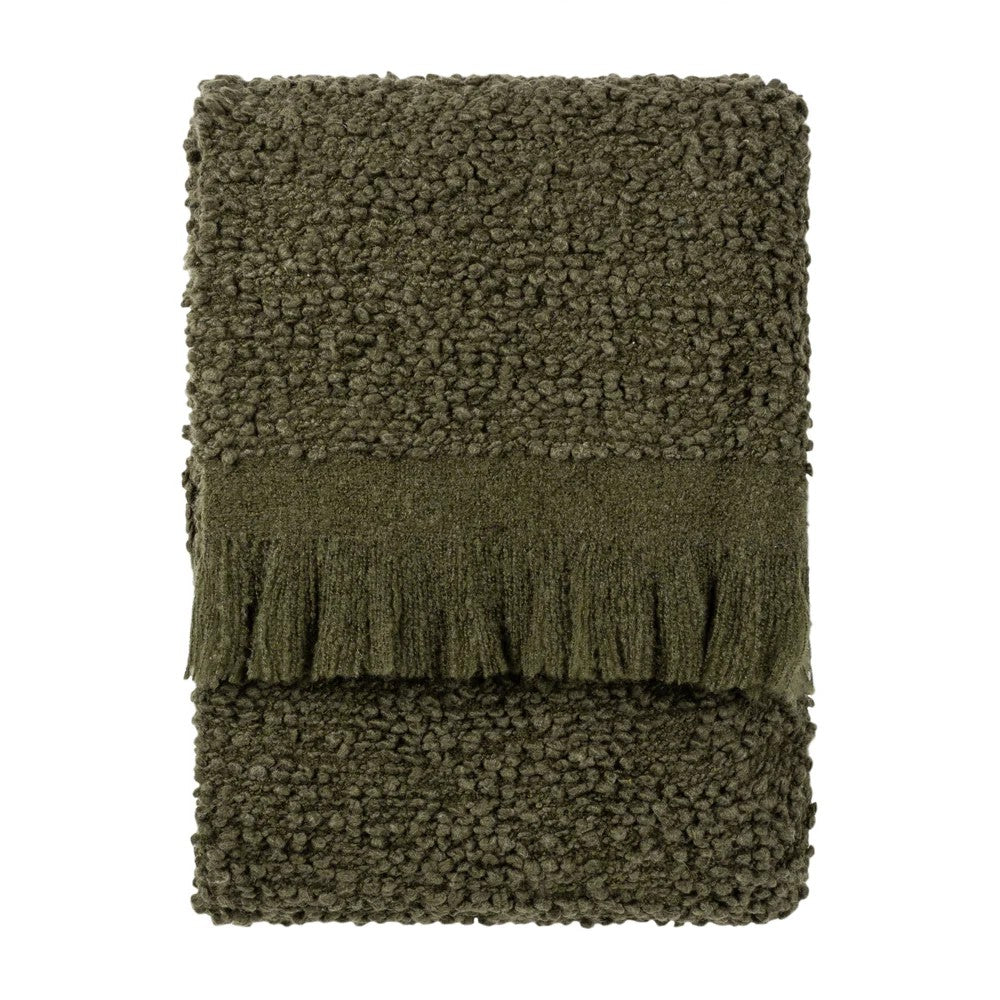 Lichen - Front - Yard Ulsmere Bouclé Fringe Throw