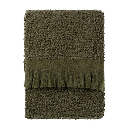 Lichen - Front - Yard Ulsmere Bouclé Fringe Throw