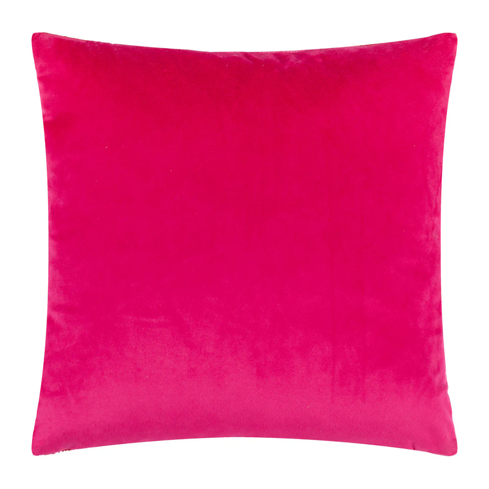 Multicoloured - Back - Heya Home Festive-Val Knitted Cushion Cover