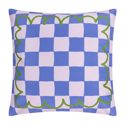 Blue-White-Yellow - Back - Furn Lemon Outdoor Cushion Cover