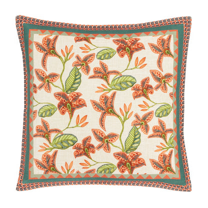 Multicoloured - Front - Wylder Zala Tropical Floral Cushion Cover