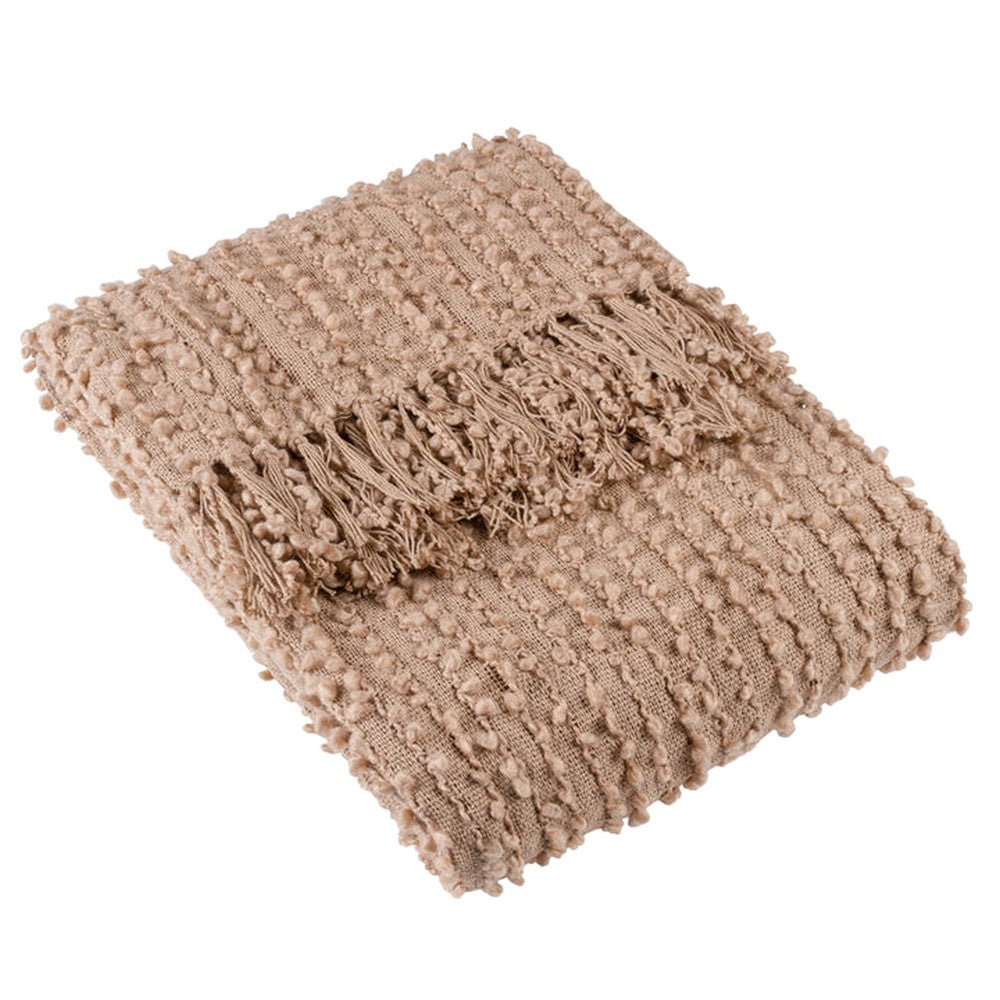 Plaster - Front - Hoem Arvo Bouclé Fringe Throw