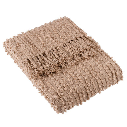 Plaster - Front - Hoem Arvo Bouclé Fringe Throw