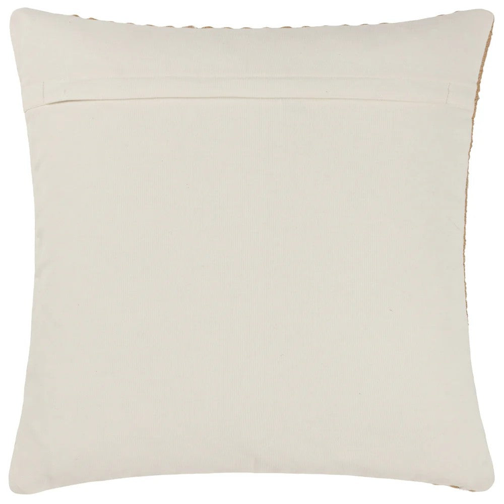 Natural - Back - Yard Organik Woven Stripe Cushion Cover