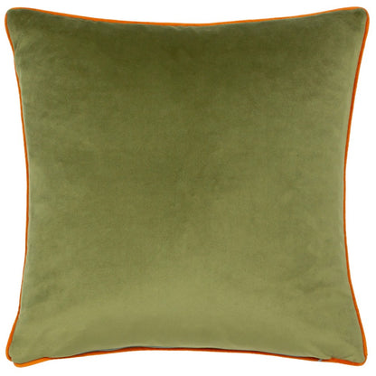 Emerald - Back - Wylder Piped Velvet Lemur Cushion Cover