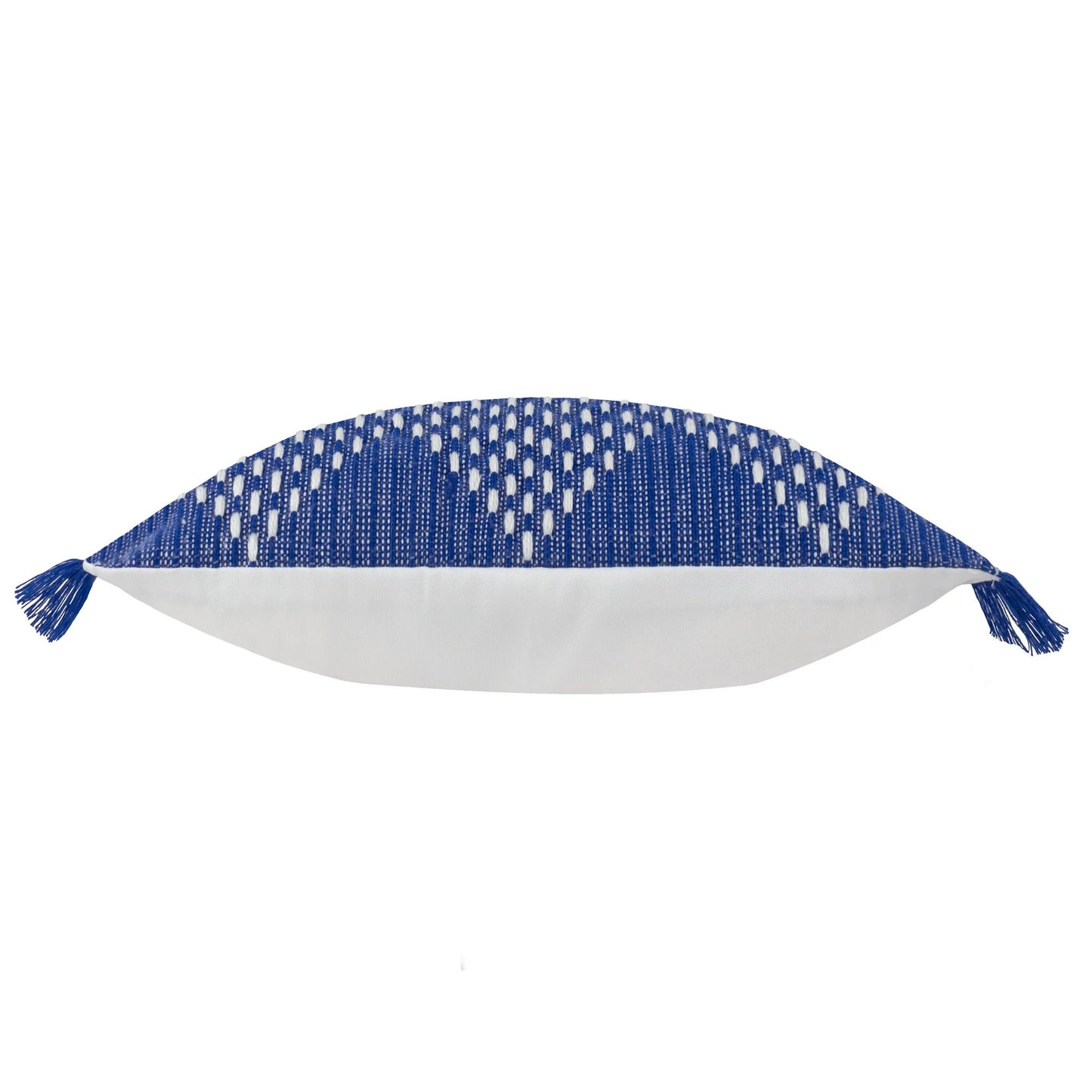 Cobalt - Side - Furn Kadie Woven Outdoor Cushion Cover