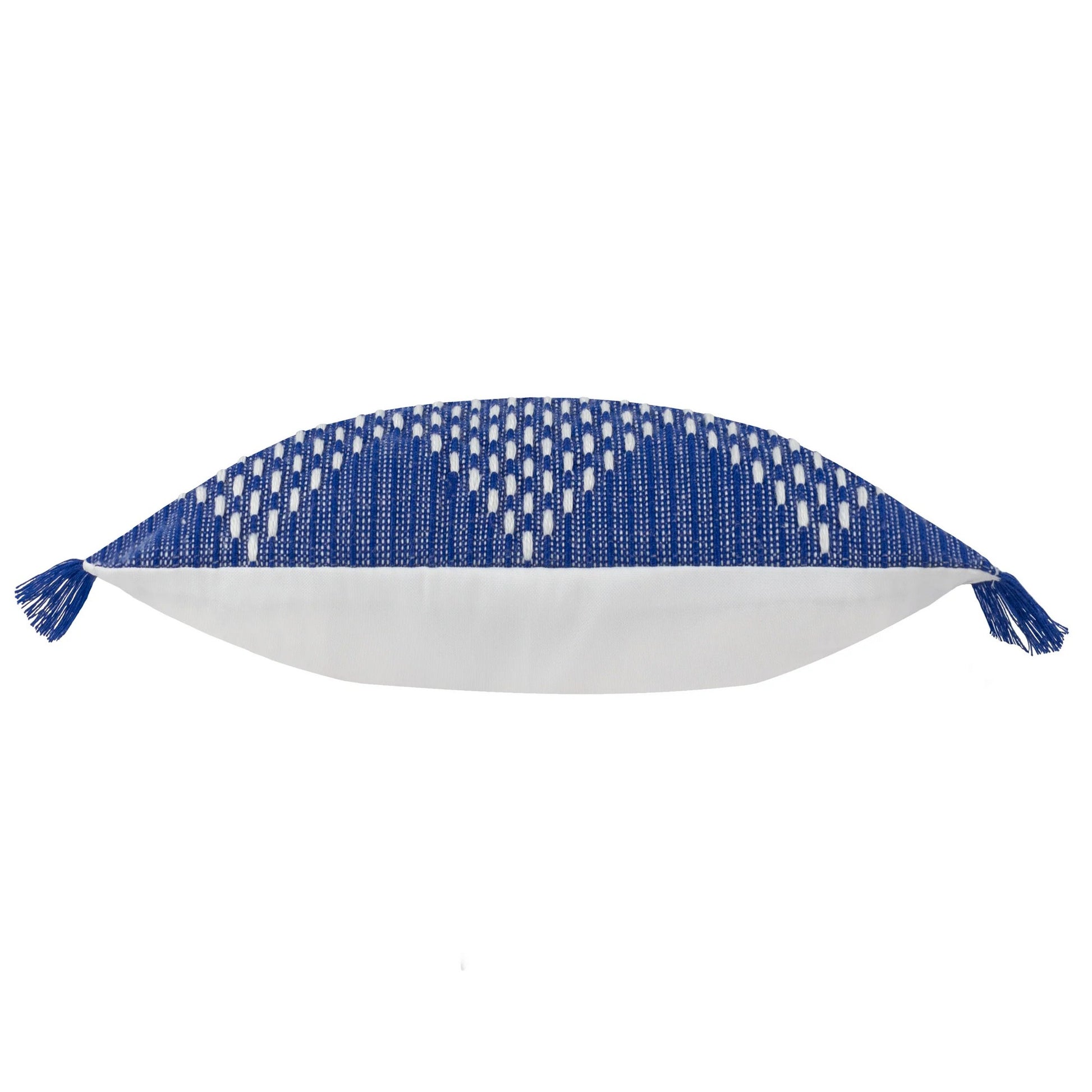 Cobalt - Side - Furn Kadie Woven Outdoor Cushion Cover
