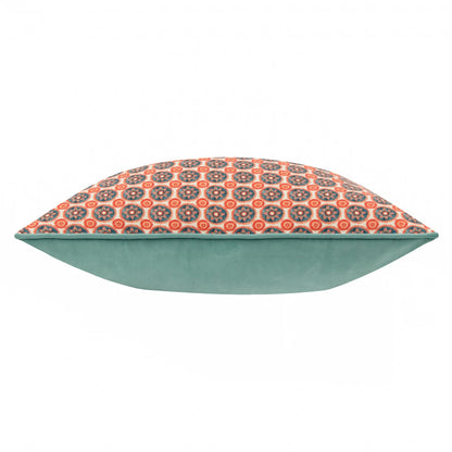 Blue - Side - Wylder Onika Geometric Cushion Cover