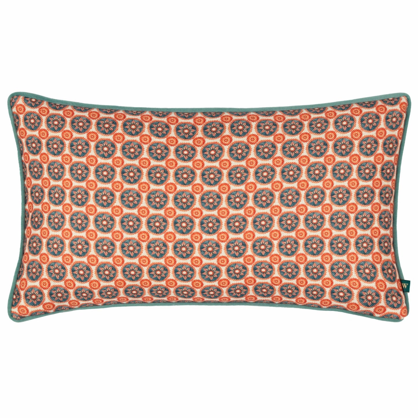 Blue - Front - Wylder Onika Geometric Cushion Cover