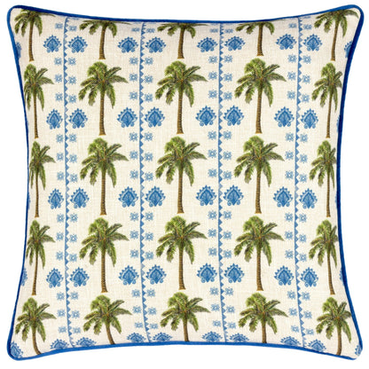 Multicoloured - Front - Wylder Valera Rodis Tropical Palm Tree Cushion Cover